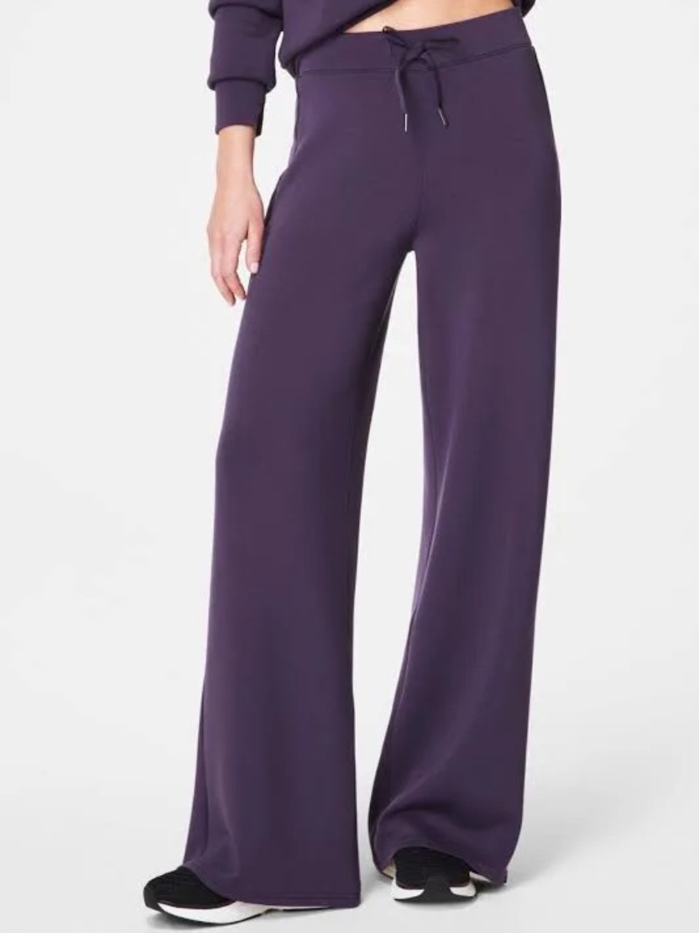 Spanx Women's AirEssentials Wide Leg Pant 1X Aubergine